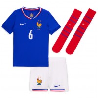 Fotbalové Dres Francie Eduardo Camavinga #6 Dětské Domácí ME 2024 Krátký Rukáv (+ trenýrky)